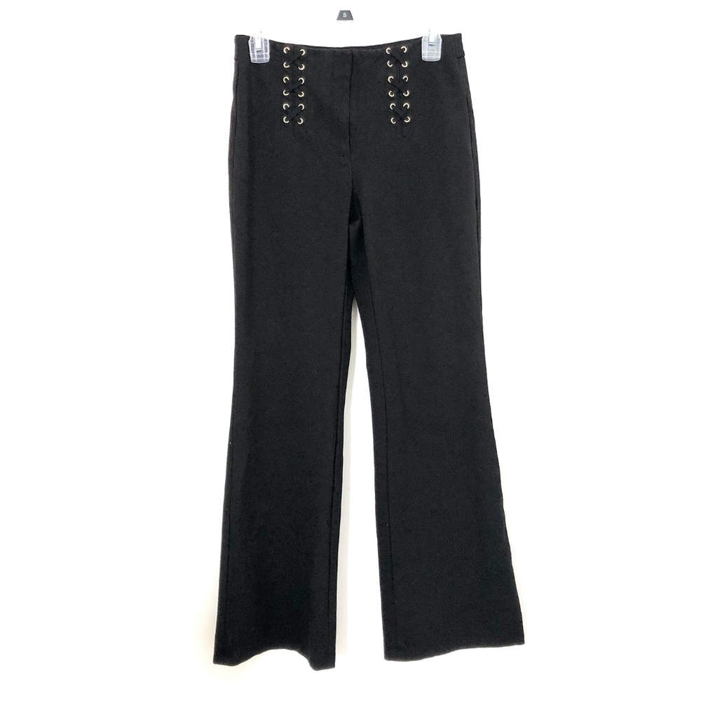 White House Black Market Slim Flare Black Pants Size 4